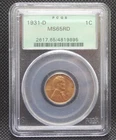 1931 D 1 CENT - MS 65 RD - PCGS