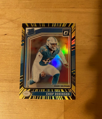 2024 Panini Donruss Optic CHOP ROBINSON Electricity Rated Rookie #'d/75 Dolphins