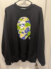 BAPE Bathing Ape Crewneck Sweatshirt RARE New Jersey Exclusive 100 Auth - Sz M