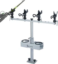 Spider Fishing Rod Holders for Boat, Aluminum Crappie Fishing Pole Mount, Adjust