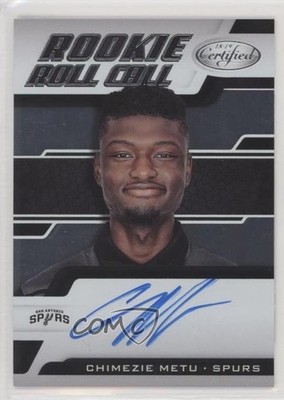 2018-19 Certified Rookie Roll Call Chimezie Metu #RRC-CM Auto 0e5c