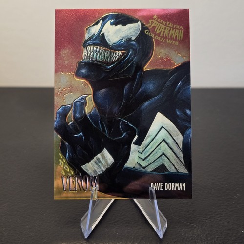 1995 Marvel Fleer Ultra Spider-Man Premium Venom Golden Web Insert #8