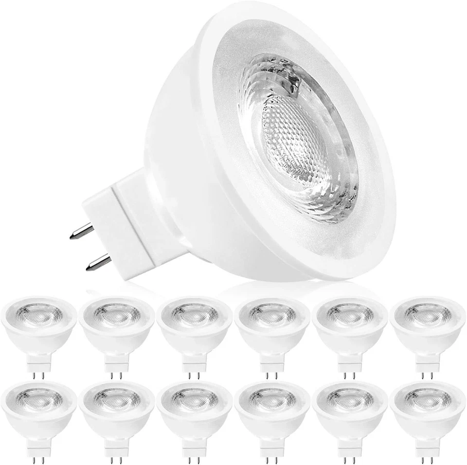 Reliable Dimmable LED MR16 Bulbs, 5000K Bright White, 12 Pack for Track Lighting - Image 3 of 4