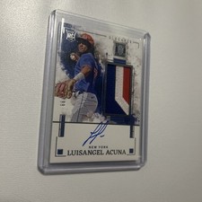 2025 Panini Impeccable Baseball Luisangel Acuna Rookie Patch Auto #66/99 Mets