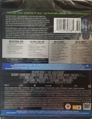 Alien Ultimate Collector's Edition 4K (4K UHD/Blu-ray)(Bilingual Packaging) - Picture 3 of 3