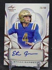 Ethan Garbers 2024 Leaf Trinity Bronze Foil #/99   Auto  RC🔥 UCLA