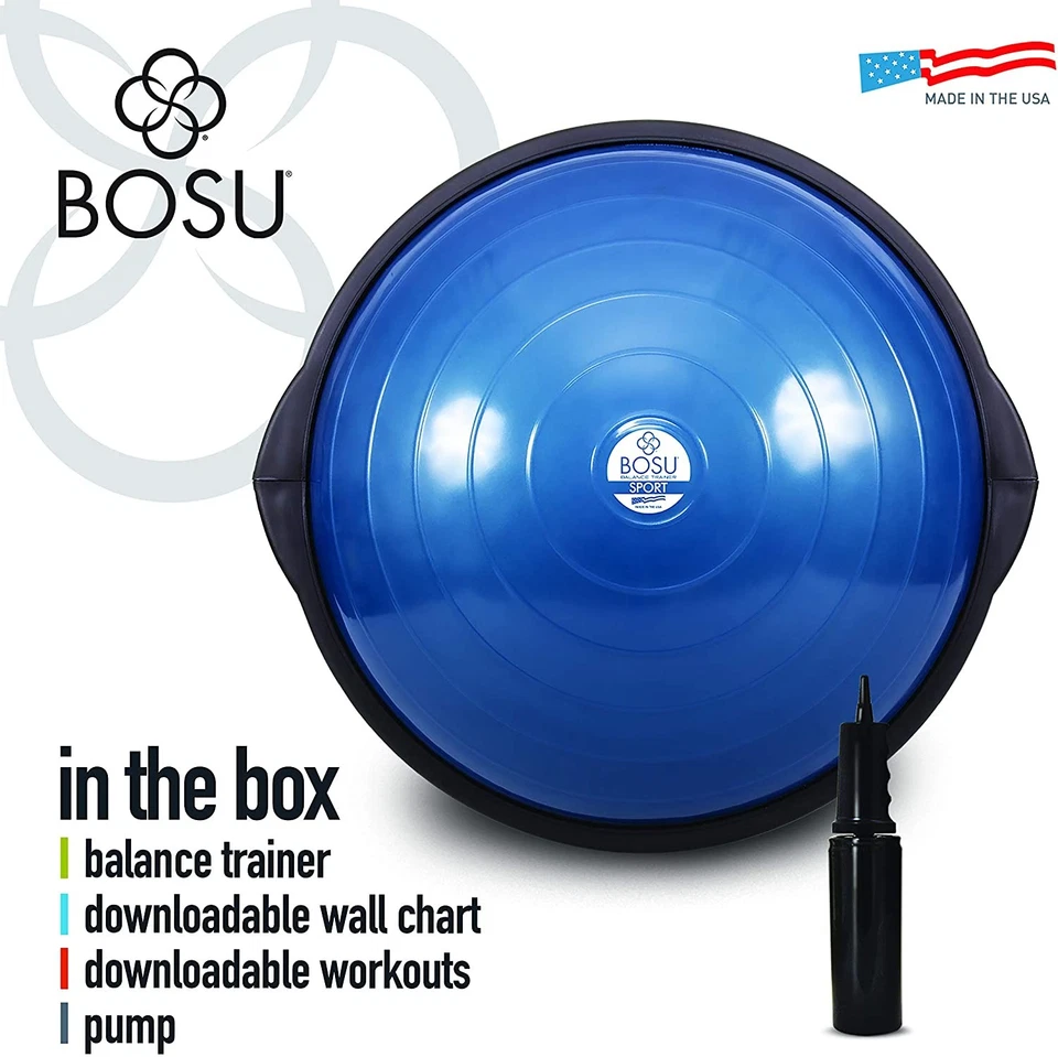 Bosu Sport Balance Trainer - Talla de viaje, azul/negro Foto 4 de 4