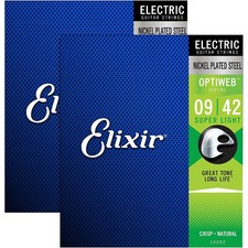 Elixir Electric Guitar Strings with OPTIWEB C...