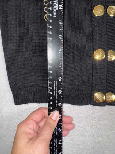 Vintage Mondo Blazer Damen 36 Schwarz Gold Made in West Germany Matrosen Pullover - Bild 8 von 14