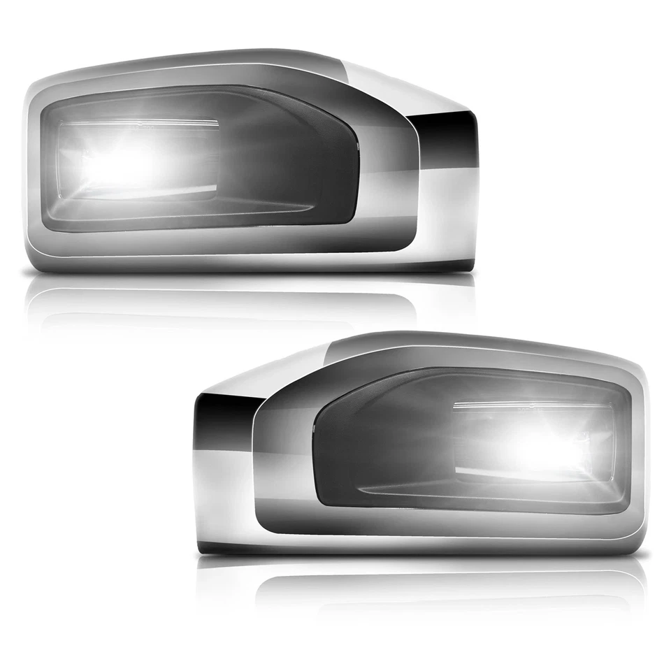 Faros antiniebla LED transparentes + biseles cromados para GMC Yukon Yukon XL 2015-2018 Foto 3 de 4