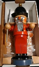 Vtg Christmas Season Decorative German Steinbach Chubby Fireman Nutcracker 14”