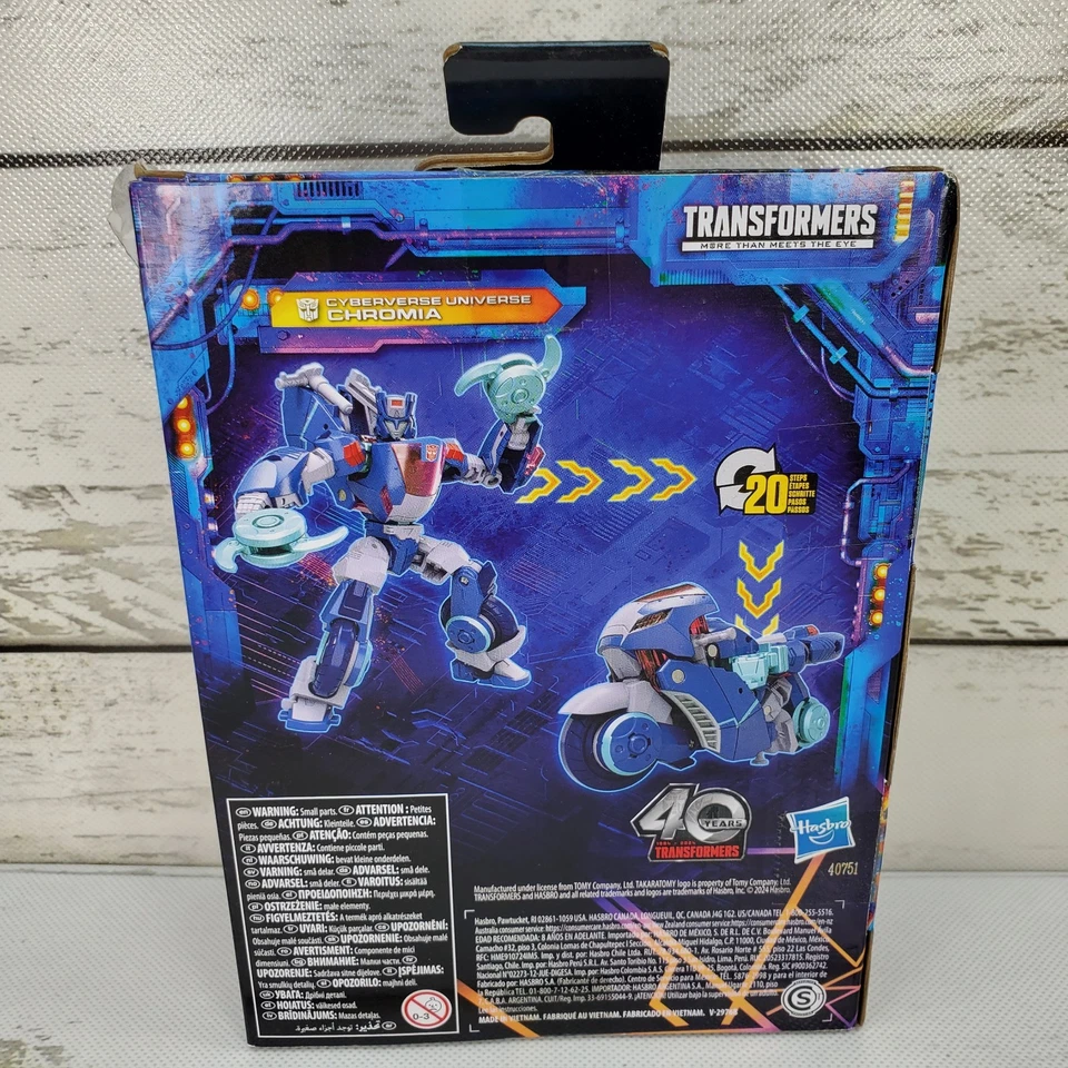 Hasbro Transformers Legacy United Chromia Deluxe Class 2024 5" Action Figure New - Image 4 of 4