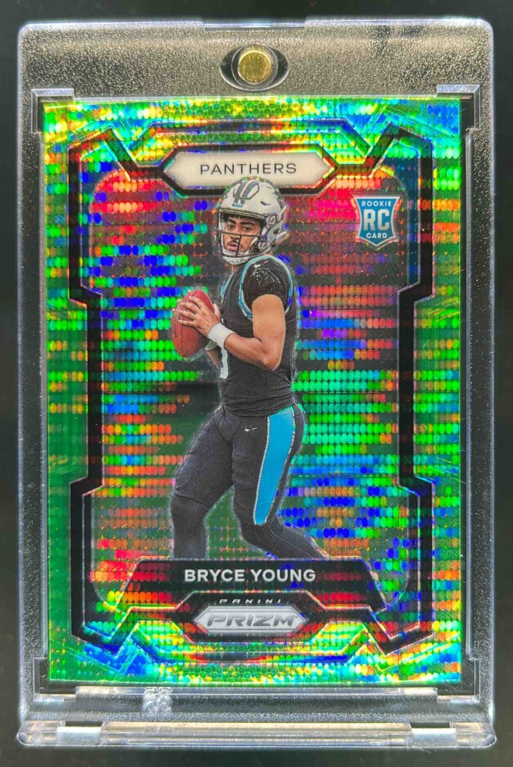 2023 Prizm Bryce Young RC Neon Green Pulsar #311 Panthers