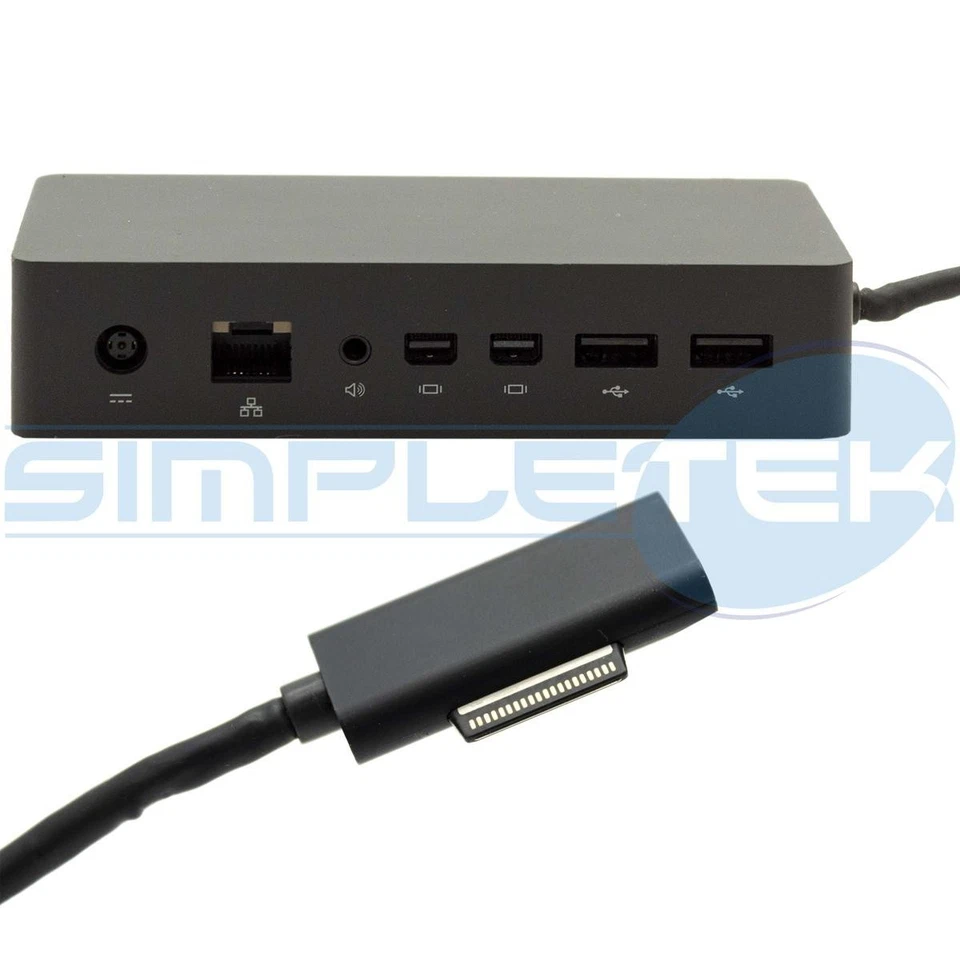 Estación de acoplamiento Microsoft 1661 Surface Go 1 2 3 sin alimentador Foto 3 de 3