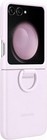 Genuine Samsung Galaxy Z Flip5 Silicone Case with Ring - Lavender (Purple) - New