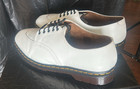 Dr. Martens Men's US 12 Leather White/Black Lace-Up Derby Dress Shoes — photo 1