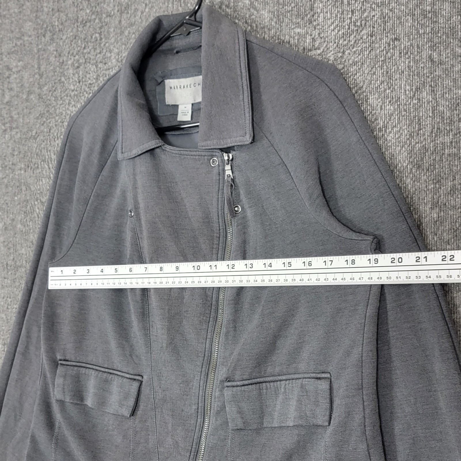 Marrakech Jacket Womens Medium Gray Stretchy Moto… - image 7
