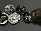 1957 PROOF WASHINGTON QUARTER ROLL / 40 COINS  / SHARP ROLL