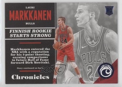 2017-18 Panini Chronicles Rookies Blue /199 Lauri Markkanen #119 Rookie RC 0g27