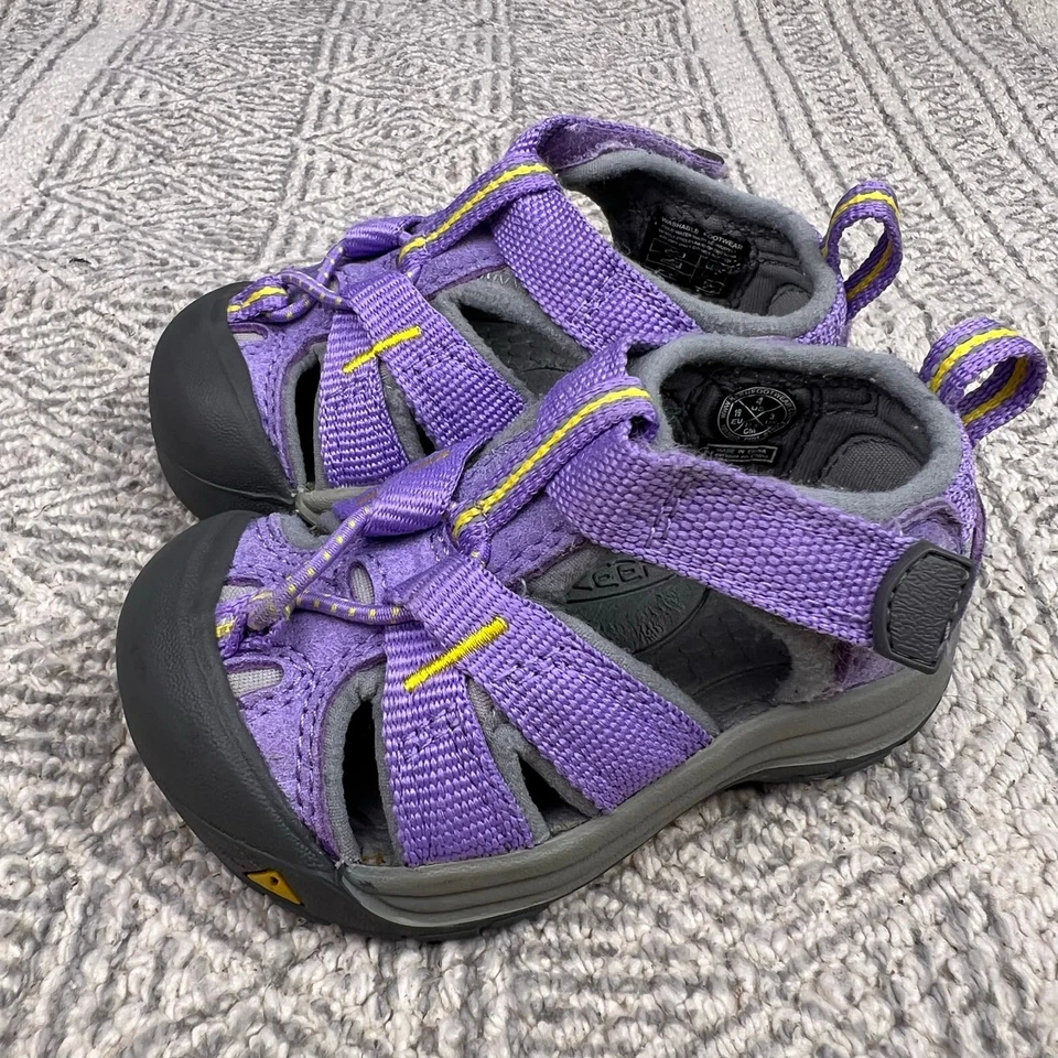 Sandalias KEEN Newport H2 gris púrpura, talla 4 niño pequeño, zapatos de agua con punta cerrada Foto 4 de 4