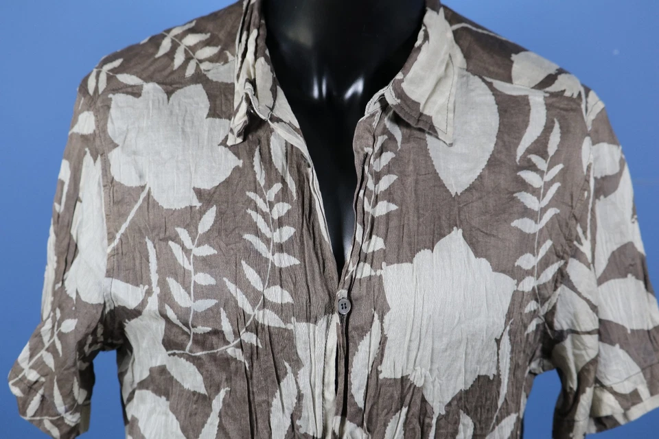 De colección PRADA Sport Para Hombre Calce Ajustado Algodón Transparente Estampado Floral Diseñador Talla XL Foto 2 de 4