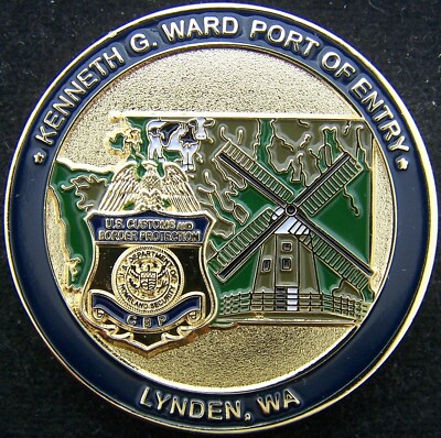US Customs and Border Protection Ward Point of Entry Lynden WA Challenge Coin