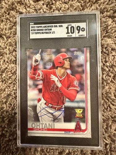 Shohei ohtani 1/1 auto 10/9 graded angels dodgers incredible card!!!