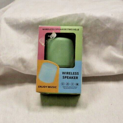 Wireless speaker TWS V5.0, android, mint green, cylindrical