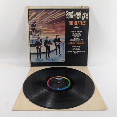 Original BEATLES Something New Capitol T-2108 Mono Scranton LP Vinyl