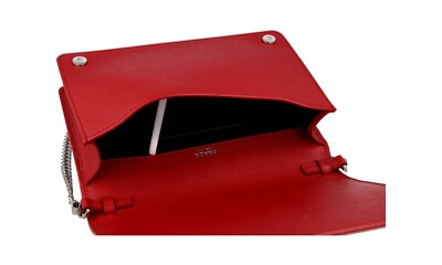 LUXURY PRADA MINI SAFFIANO SHOULDER BAG HANDBAG 1BP018 RED
