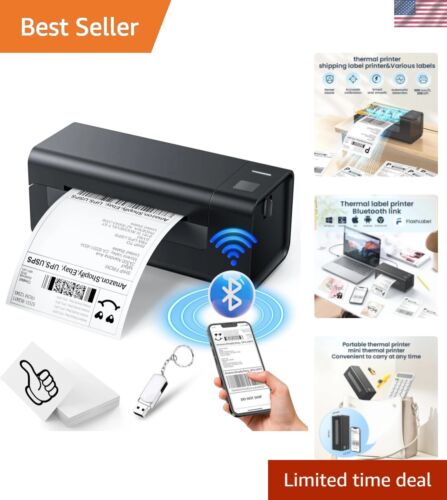 Thermal-Label-Printer-Shipping Label Printer for Small Business Bluetooth The...