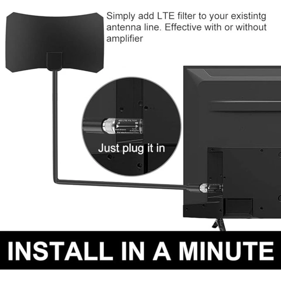 LTE Filter for TV Antenna Improves Digital Antenna Amplifier - 4G Filter for . - Image 4 of 4