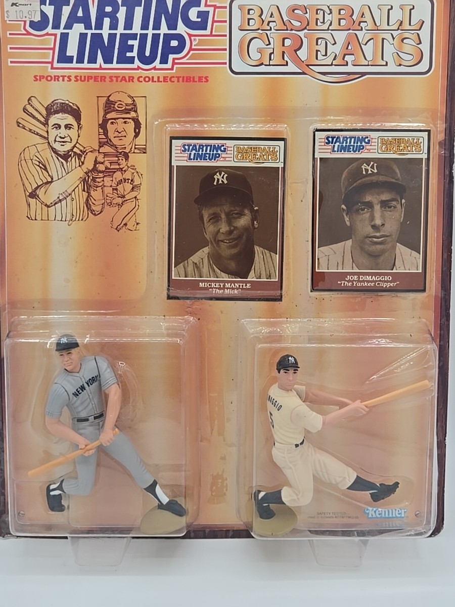1989 Starting Lineup Baseball Greats Mickey Mantle Joe DiMaggio