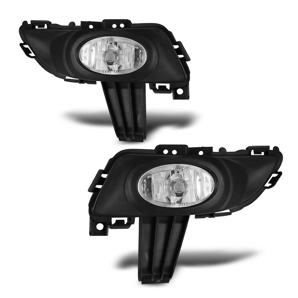 Luces antiniebla cromadas lentes transparentes sedán 3 puertas para Mazda 2003-2006 Foto 4 de 4