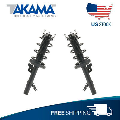 2 pcs TAKAMA Complete Front Strut Coil Spring Set Kit For 2014-2020 ACURA MDX