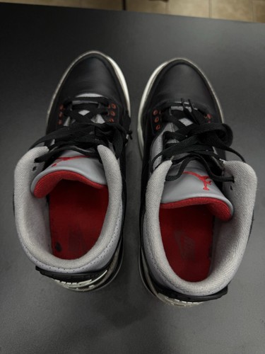Größe 9,5 - Air Jordan 3 Retro OG 2024 Black Cement 100 % authentisch schneller Versand - Bild 9 von 14