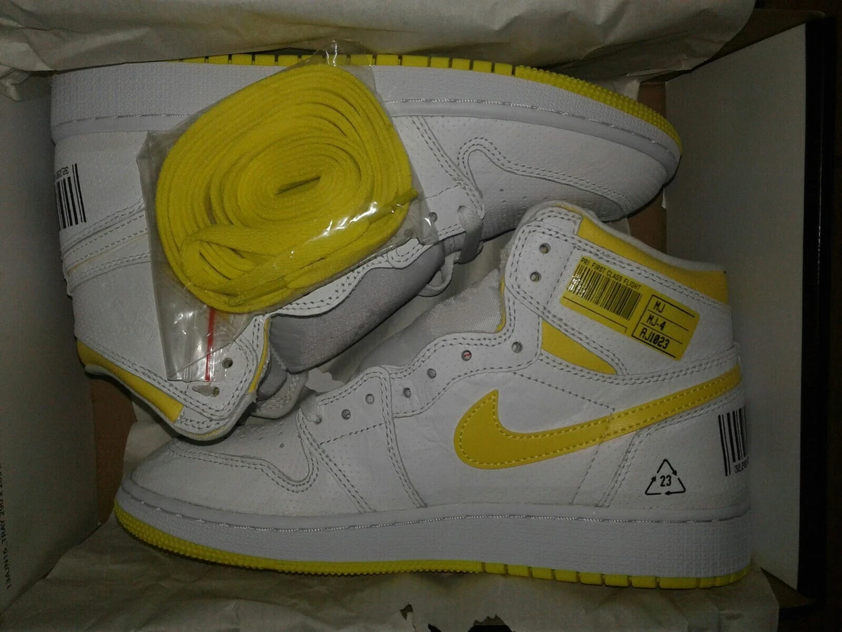 Air Jordan 1 Retro High OG GS 575441 170 White Dynamic Yellow