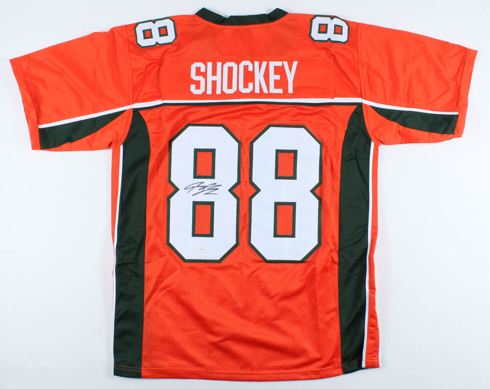 Jeremy Shockey Signed Miami Hurricanes Jersey (JSA COA) New York