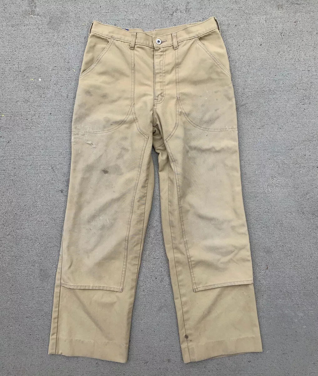 Vtg Patagonia Stand Up Pants Chouinard Tan Canvas Men’s Size 32 Climbing  Big Tag