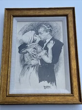 AGNES DUNHAM HOLDEN SILENT FILM STAR PAINTING ILLUSTRATION ART DECO LOVERS 1930