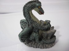 Dragon Figurine  Mother Daughter w/crystal