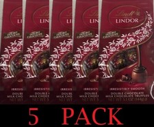 5x NEW Lindt Lindor DOUBLE MILK CHOCOLATE Truffles 5.1 oz Bag FREE SHIP - 5 PACK