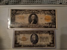1922 Gold Certificate $20 "Horse blanket" Note, 1922 Gold Certificate Lot