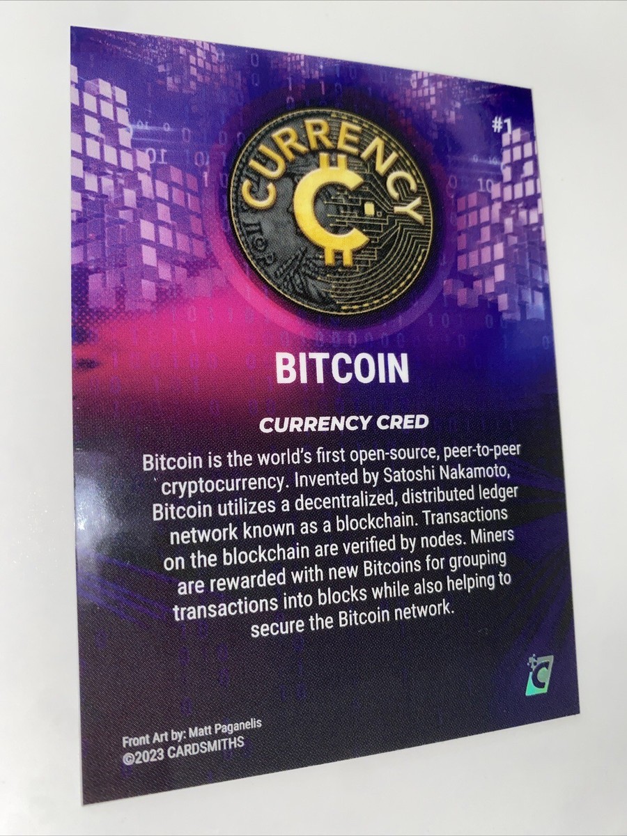 2023 Cardsmiths Currency Series 2 #1 BITCOIN Holo Foil Rare | eBay
