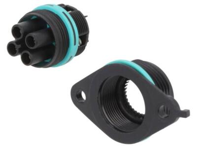 THB.387.D4A Steckverbinder: zur AC-Stromversorgung Schraubklemme weiblich TECHNO