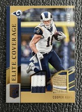🔥COOPER KUPP 2018 DE EC 6 COLOR USED RAMS JERSEY LOGO PATCH #’d /49!🔥SEAHAWKS!