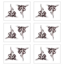 6 Sheets tie Knot Temporary Tattoo Temporary Tattoos Body Tattoo Sticker