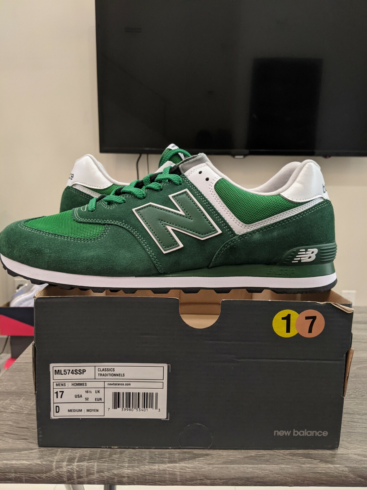 new balance 574 classic forest green 