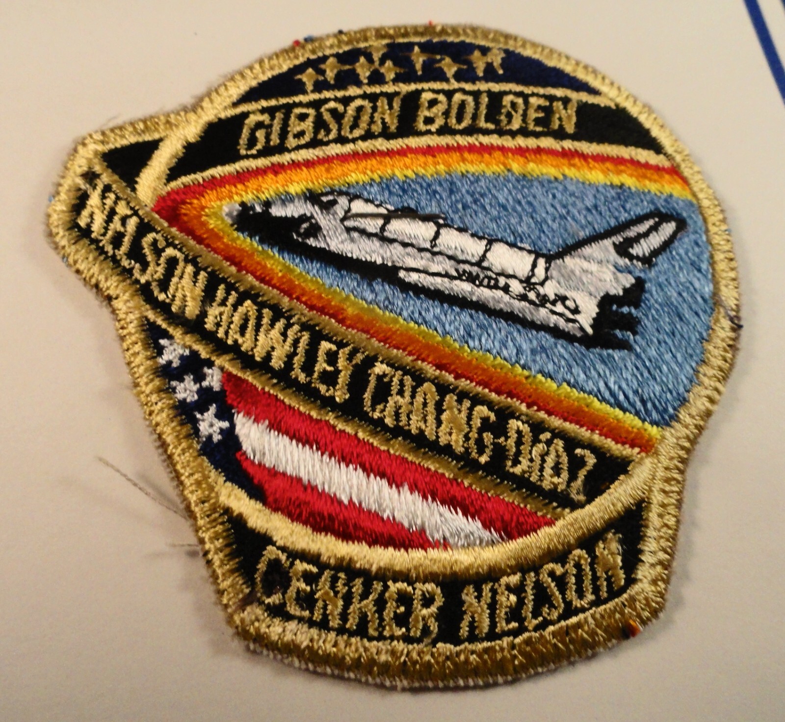 Vintage NASA Patch: Space Shuttle: Gibson Bolden Nelson Hawley Chang ...