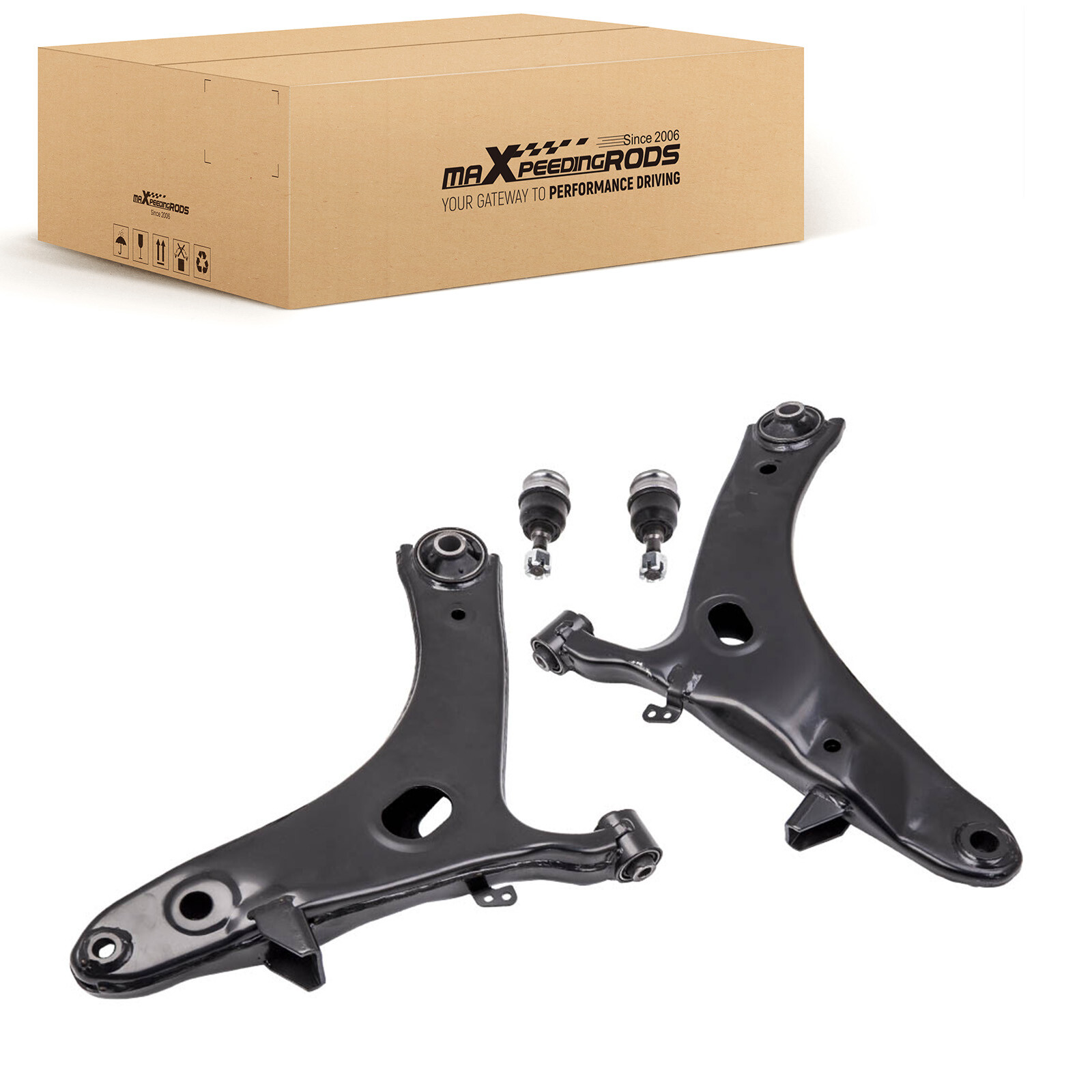 Driver & Passenger Front Lower Control Arm Assembly for Subaru Impreza WRX 11-14